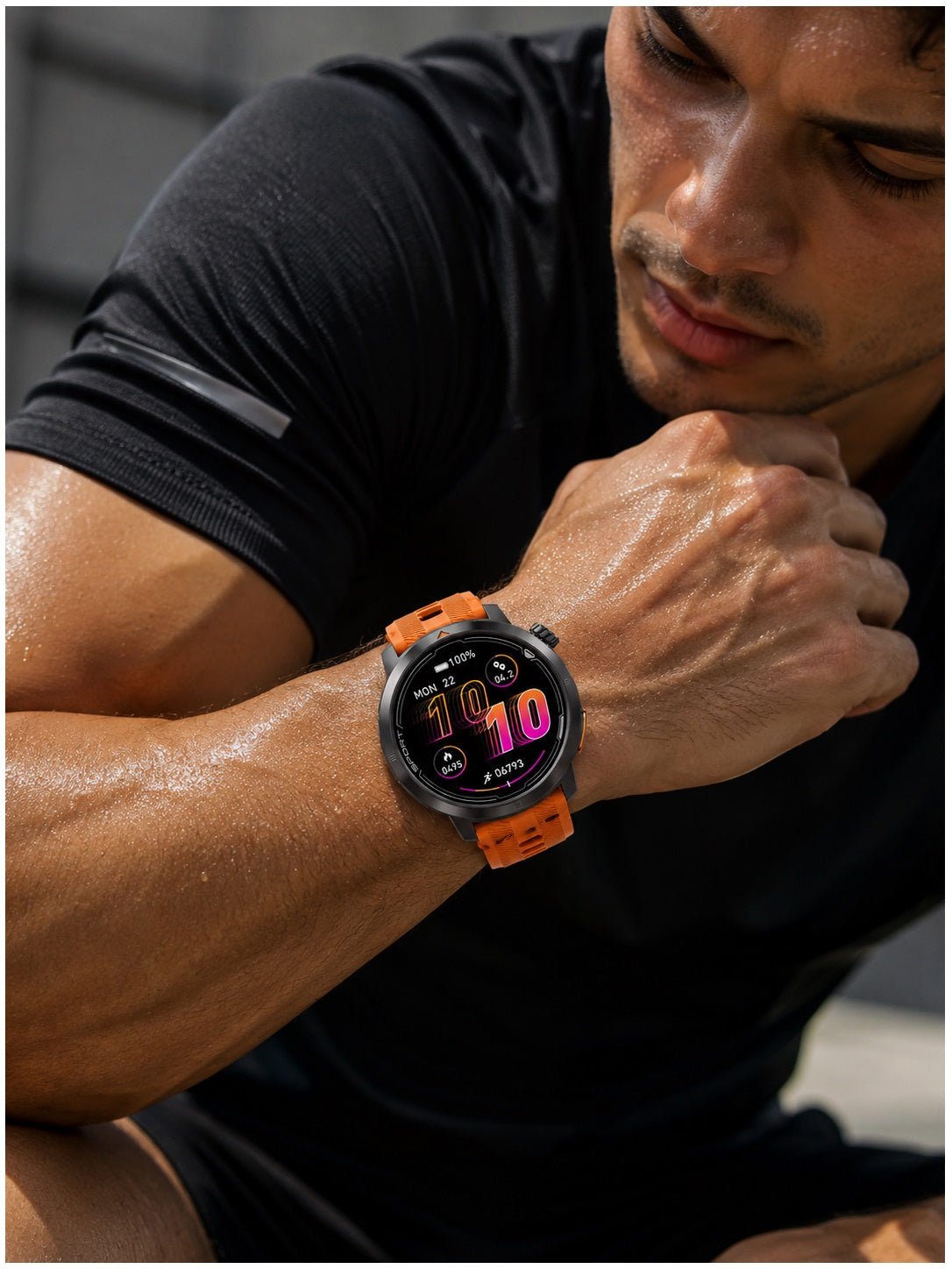 Smartwatch Deportivo DT G9 GPS Integrado Pantalla AMOLED 1.43" 466x466 Mapas Offline Llamadas Bluetooth Brújula 3ATM para Running Trekking y Outdoor