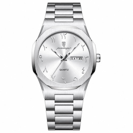 Reloj cuarzo hombre con calendario completo