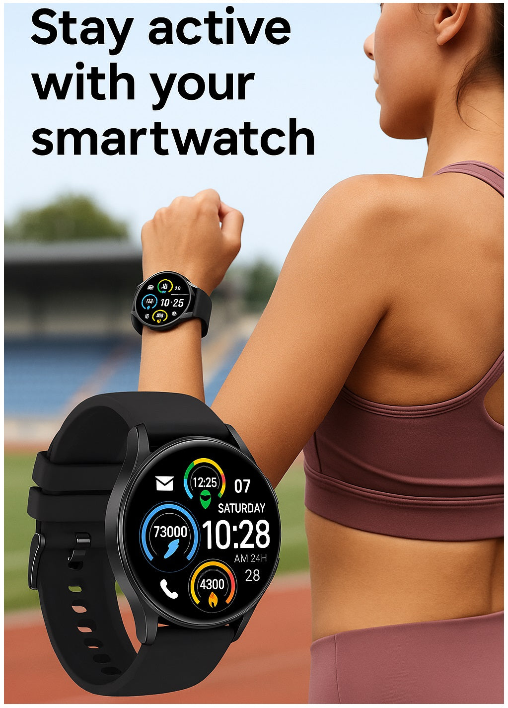 Smartwatch S37 Unisex Pantalla 1.28” Llamadas Bluetooth Salud Completa Deporte IPX8 Batería 5 Días Diseño Elegante y Versátil