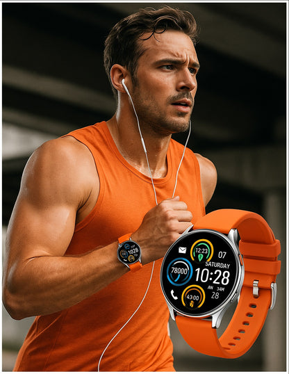 Smartwatch S37 Unisex Pantalla 1.28” Llamadas Bluetooth Salud Completa Deporte IPX8 Batería 5 Días Diseño Elegante y Versátil
