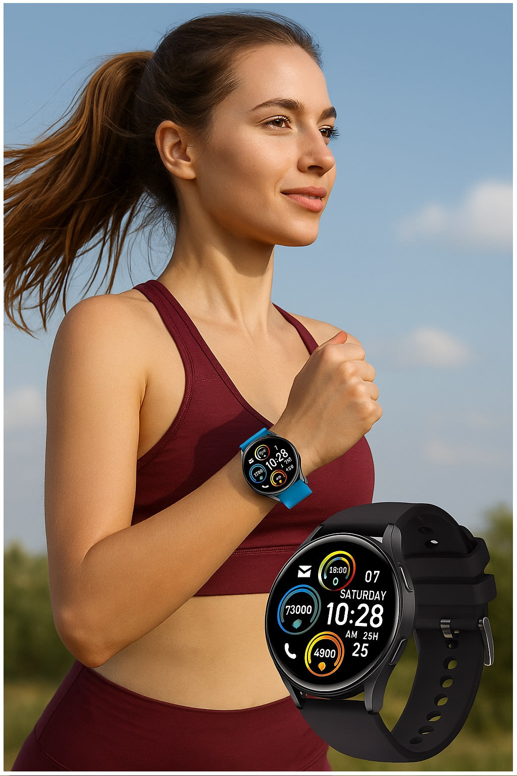 Smartwatch S37 Unisex Pantalla 1.28” Llamadas Bluetooth Salud Completa Deporte IPX8 Batería 5 Días Diseño Elegante y Versátil