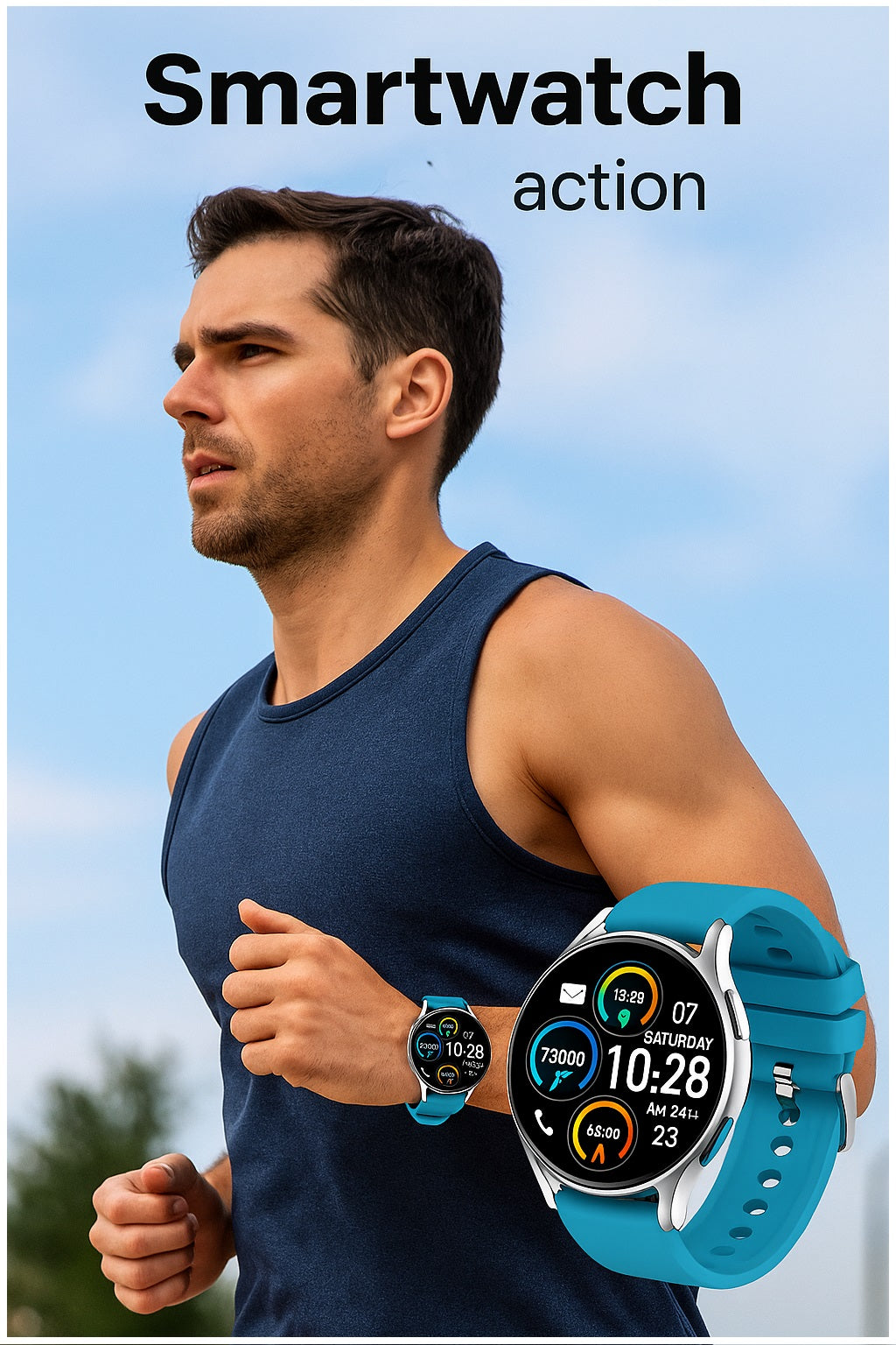 Smartwatch S37 Unisex Pantalla 1.28” Llamadas Bluetooth Salud Completa Deporte IPX8 Batería 5 Días Diseño Elegante y Versátil