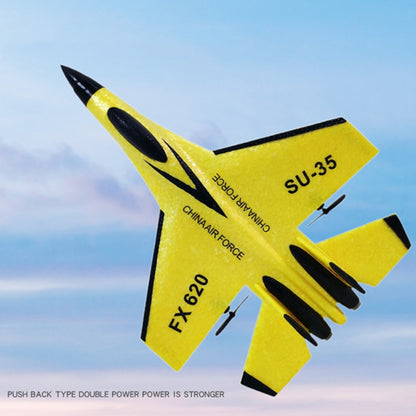 Avión a control remoto Planeador acrobático Teledirigido Amarillo