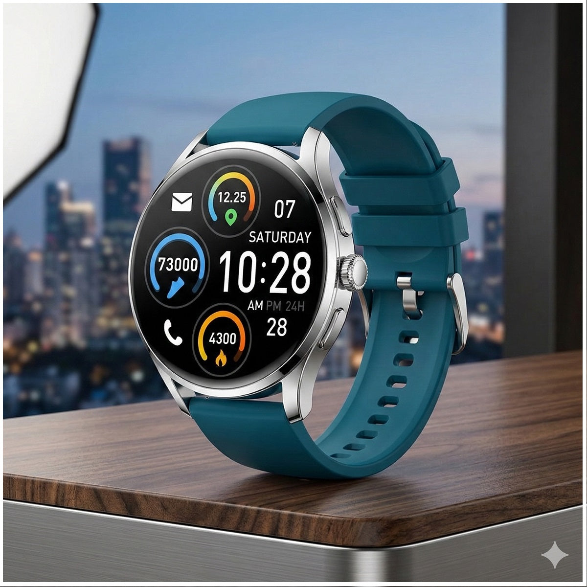 Smartwatch S37 Unisex Pantalla 1.28” Llamadas Bluetooth Salud Completa Deporte IPX8 Batería 5 Días Diseño Elegante y Versátil