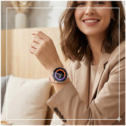 Reloj Inteligente Mujer Llamadas Bluetooth | Monitoreo de Salud | Multideporte | IP67 Notificaciones