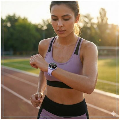 Reloj Inteligente Mujer Llamadas Bluetooth | Monitoreo de Salud | Multideporte | IP67 Notificaciones