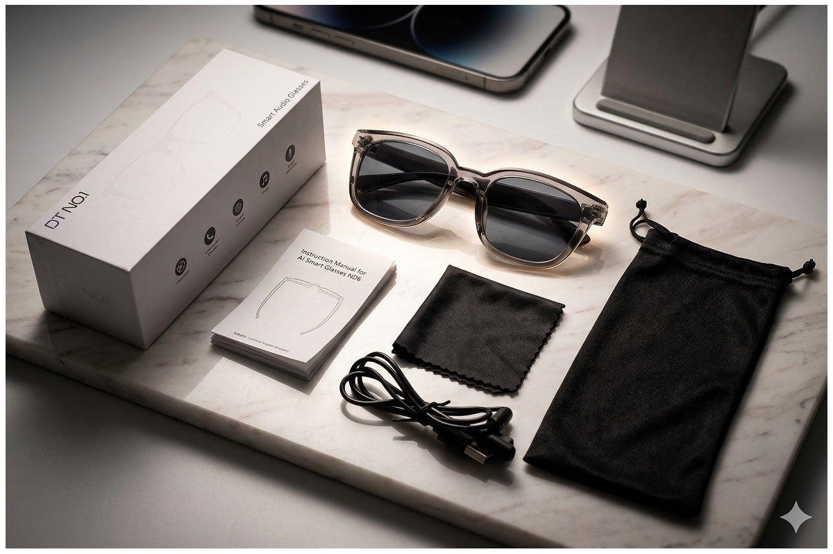Lentes Inteligentes Bluetooth con Audio Integrado, Llamadas Manos Libres y Control Táctil