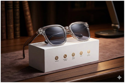 Lentes Inteligentes Bluetooth con Audio Integrado, Llamadas Manos Libres y Control Táctil
