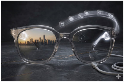 Lentes Inteligentes Bluetooth con Audio Integrado, Llamadas Manos Libres y Control Táctil