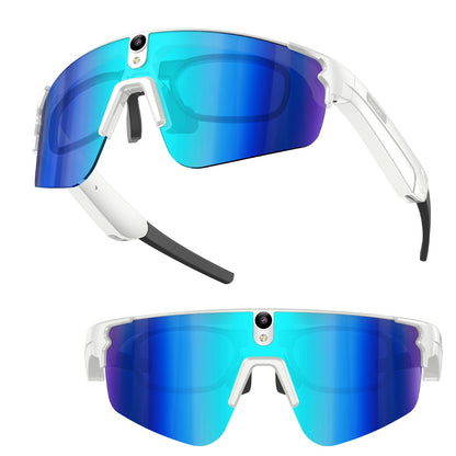 Gafas Inteligentes con IA 1080P Cámara 8MP, Traducción en Tiempo Real, Bluetooth 5.4, Uso Deportivo y Profesional