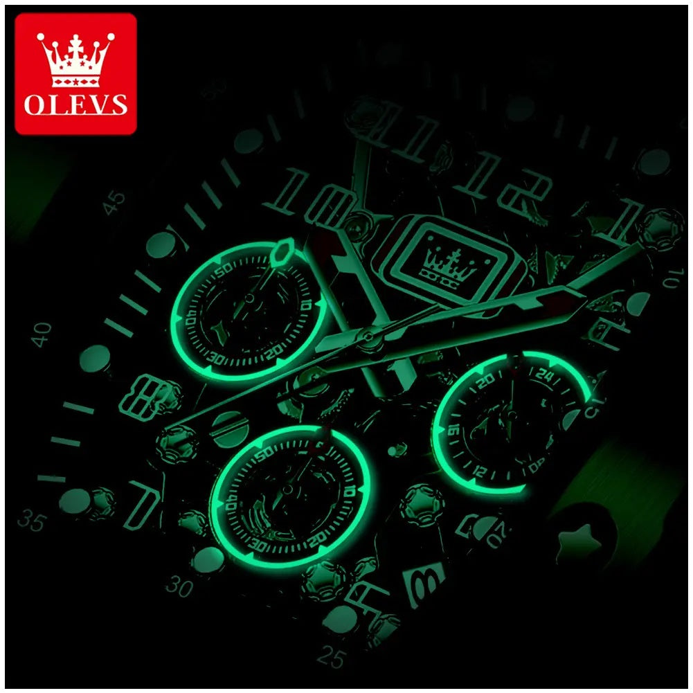 Reloj Deportivo de Lujo para Hombre Correa Silicona y Cristal Zafiro