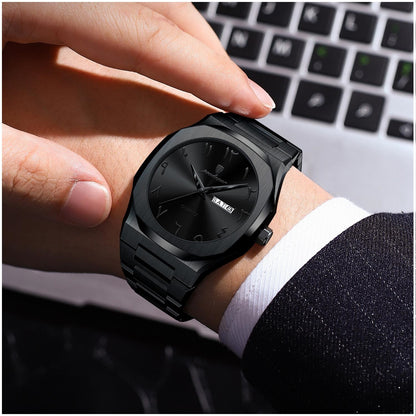 Reloj Analógico de Cuarzo para Hombre 41 mm con Calendario Día/Fecha, Acero Inoxidable, Resistente al Agua 3 ATM, Estilo Ejecutivo y Elegante para Uso Diario