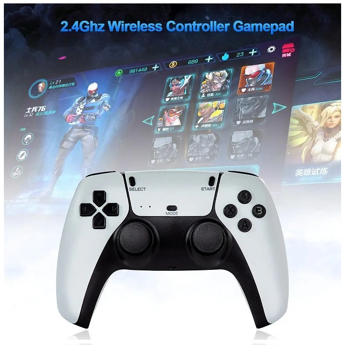 Consola de Videojuegos Retro M8 Pro con Game Stick 4K, 2 Controles Inalámbricos y Más de 20.000 Juegos