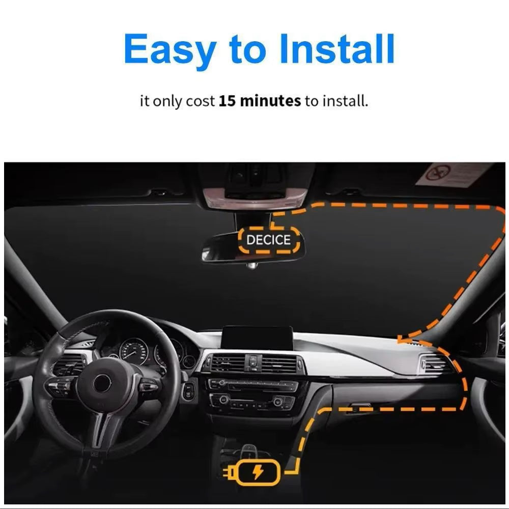 Cámara Vehicular 3 Lentes Full HD 1080P con WiFi, Pantalla de 3”, Visión Nocturna Gran Angular 170°