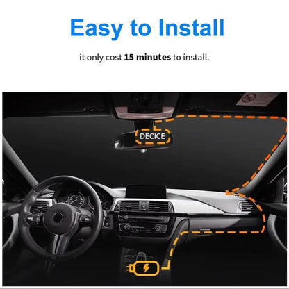 Cámara Vehicular 3 Lentes Full HD 1080P con WiFi, Pantalla de 3”, Visión Nocturna Gran Angular 170°