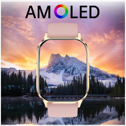 Smartwatch Pantalla AMOLED 2.01 Monitor de Ritmo Cardíaco