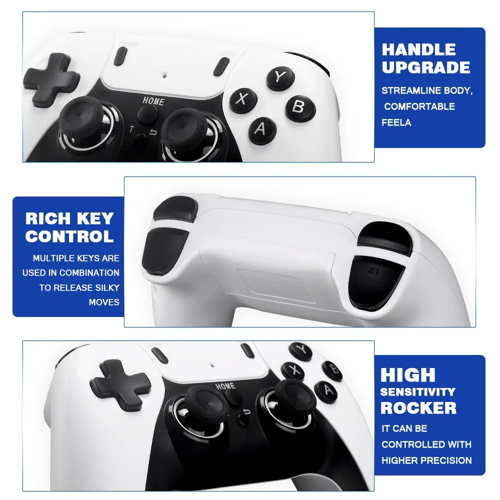 Consola de Videojuegos Retro M8 Pro con Game Stick 4K, 2 Controles Inalámbricos y Más de 20.000 Juegos