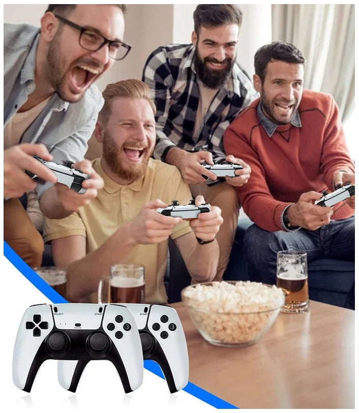 Consola de Videojuegos Retro M8 Pro con Game Stick 4K, 2 Controles Inalámbricos y Más de 20.000 Juegos