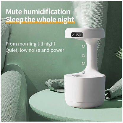 Humidificador Antigravedad Reloj, Luz Cálida y Capacidad de 600 ml
