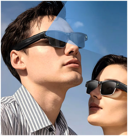 Gafas Inteligentes Cámara HD 8MP, Grabación 1200P, Traducción AI, WiFi, Bluetooth y Auriculares Integrados IPX5