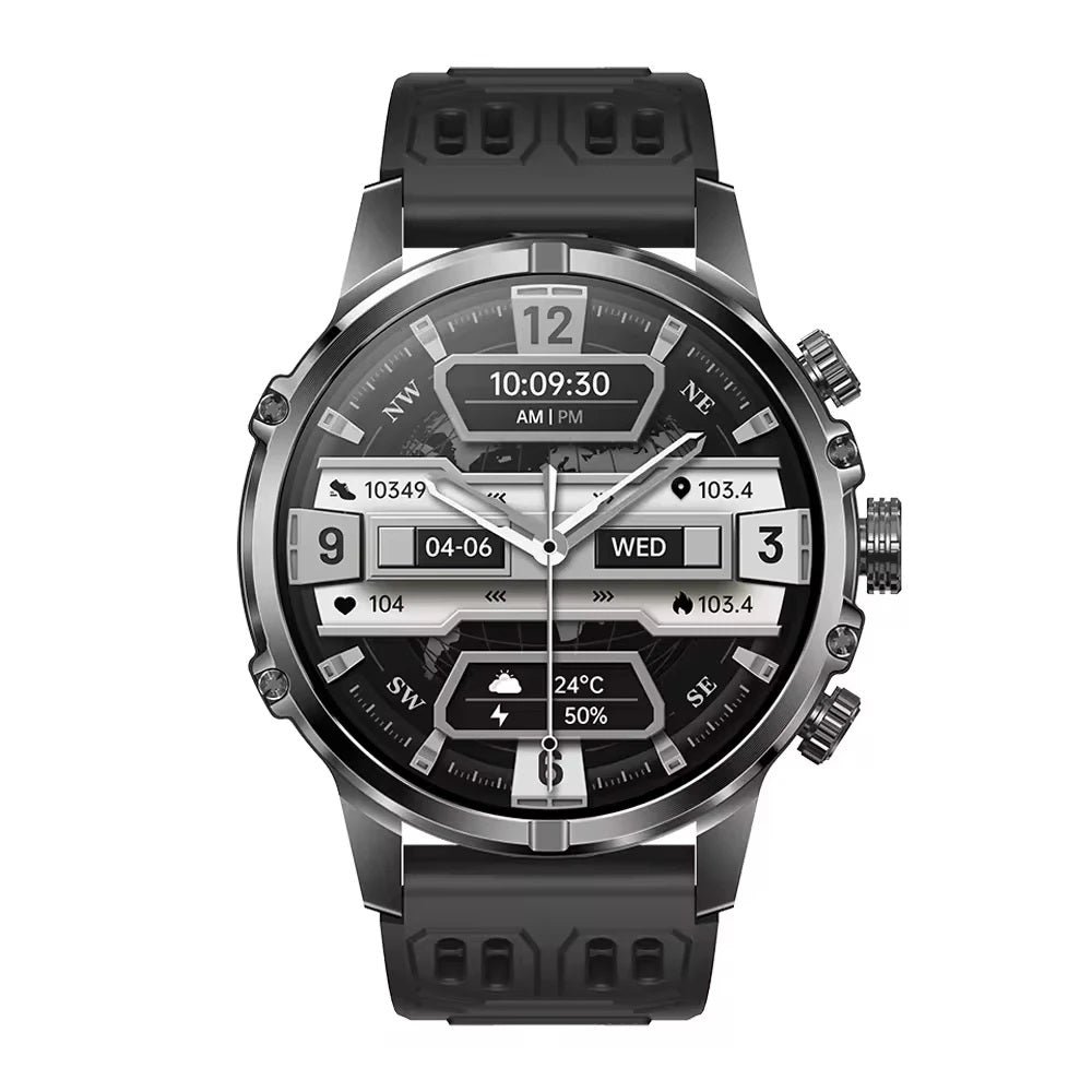 Smartwatch Deportivo Táctico AMOLED 1.75”  IP67, 600mAh, Bluetooth HD Compatible Android & iOS