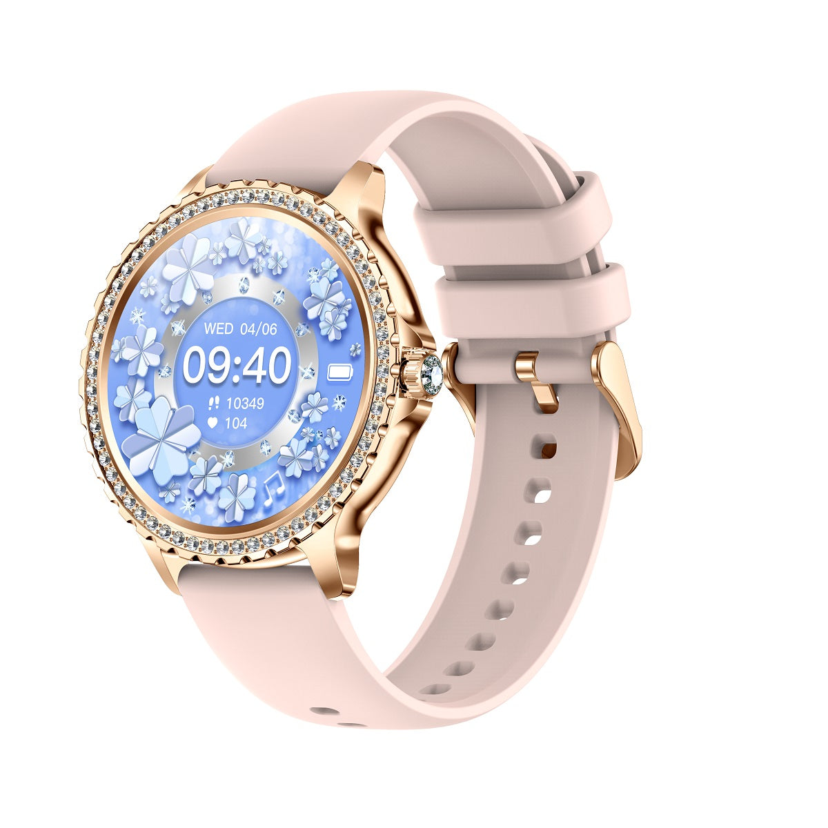 Smartwatch Elegante I58 para Mujer Llamadas Bluetooth Monitor de Salud IP67 Correa de Acero Milanesa