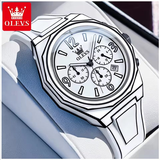 Reloj Multifuncional Estilo Manga Cuarzo  Impermeable y Luminoso