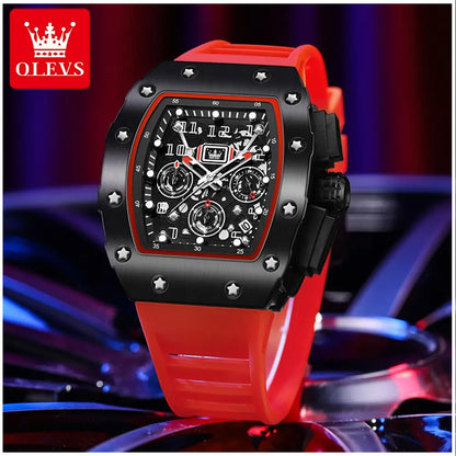 Reloj Deportivo de Lujo para Hombre Correa Silicona y Cristal Zafiro