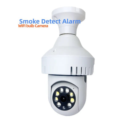 Cámara IP 360° Ampolleta motorizada Full HD Detector de Humo Alarma