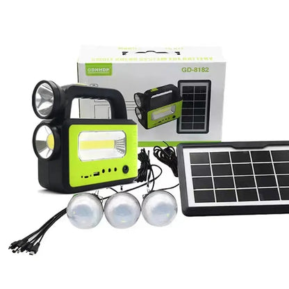 Kit Solar Sistema Iluminación LED Recargable Camping Emergencias USB