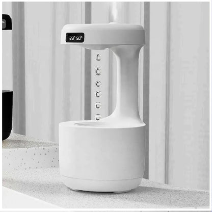 Humidificador Antigravedad Reloj, Luz Cálida y Capacidad de 600 ml