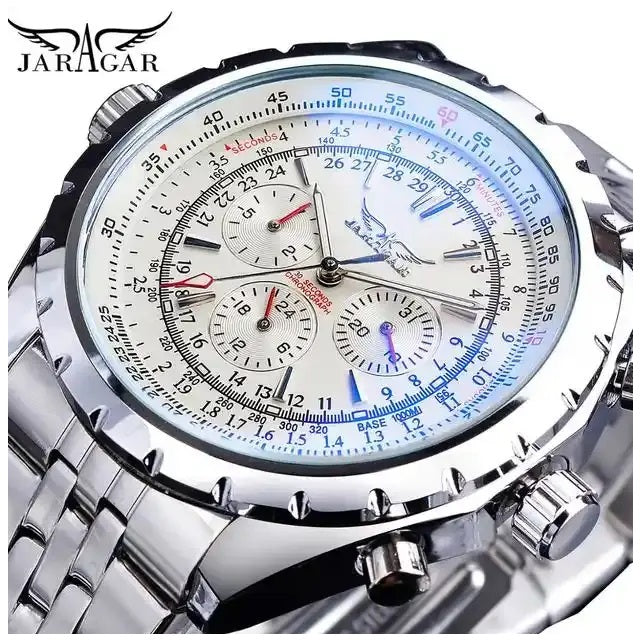 Reloj Automático Deportivo para Hombre Movimiento Mecánico Cronógrafo
