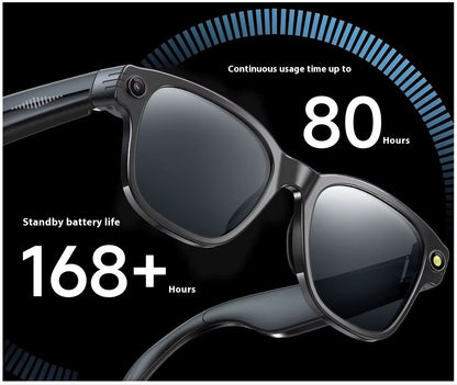 Gafas Inteligentes L802 con Cámara 8MP, Grabación 1200P, Traducción Multilingüe, Conexión WiFi y Bluetooth, Lentes Polarizados IPX5