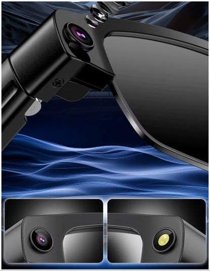 Gafas Inteligentes Cámara HD 8MP, Grabación 1200P, Traducción AI, WiFi, Bluetooth y Auriculares Integrados IPX5