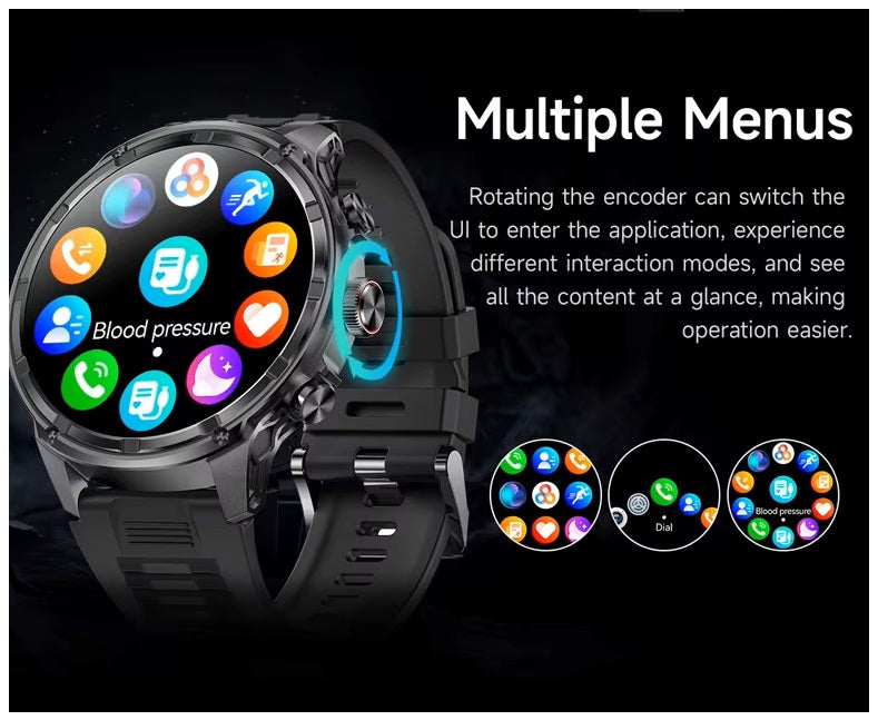 Reloj Inteligente V99 AMOLED 1.85 Batería 710mAh, Llamadas Bluetooth Salud