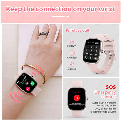 Reloj Inteligente T69 Llamadas Bluetooth, Pantalla 1.83”, Monitor de Salud Integral y Resistencia al Agua IP67