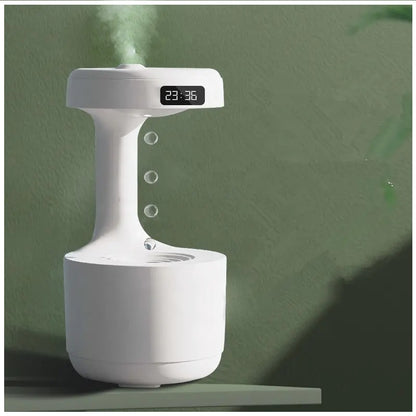 Humidificador Antigravedad Reloj, Luz Cálida y Capacidad de 600 ml