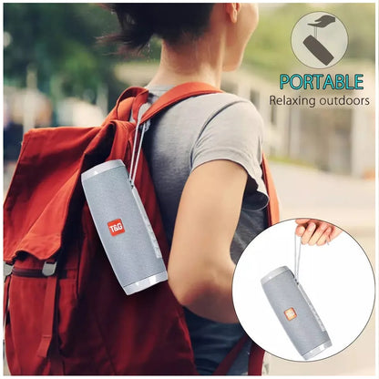 Parlante Portátil Bluetooth Altavoces inalámbricos Waterproof Luz LED Blanco