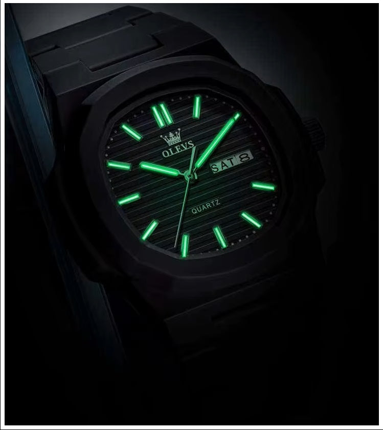 Reloj Deportivo Cuadrado Correa de Resina Moderno y Resistente al Agua