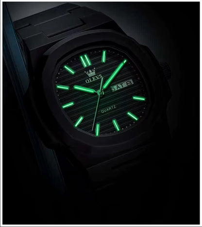 Reloj Deportivo Cuadrado Correa de Resina Moderno y Resistente al Agua