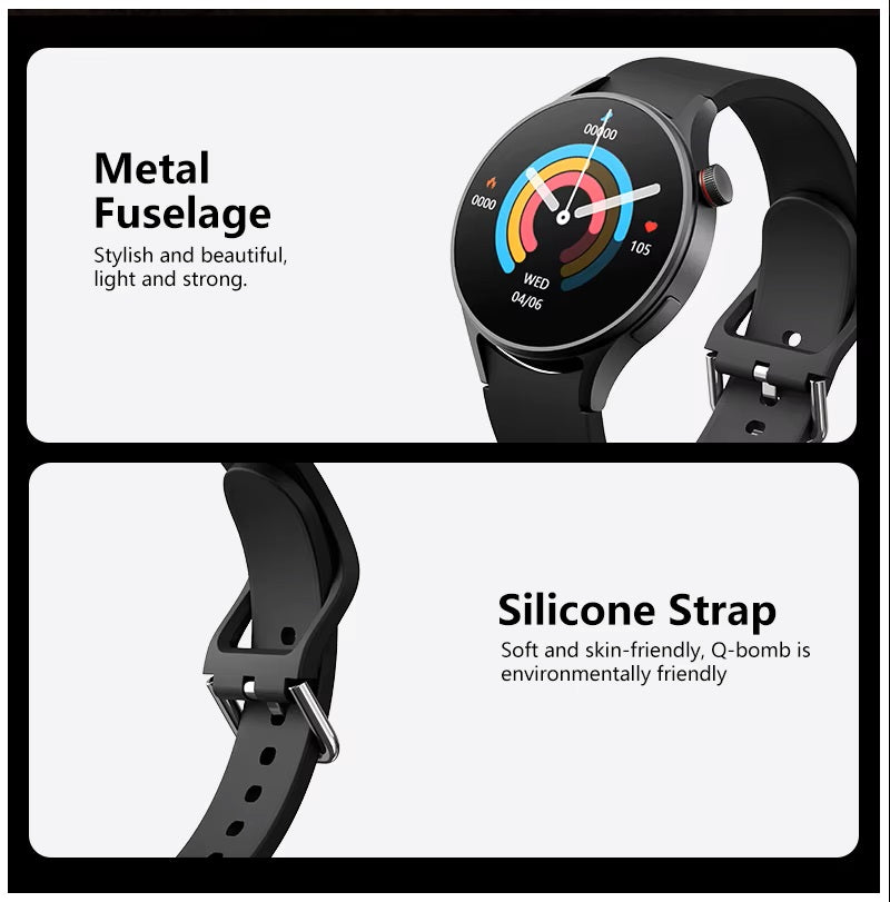 Reloj Inteligente C13 2025 Llamadas Bluetooth, Monitor de Salud, Ritmo Cardíaco, Sueño y Actividad