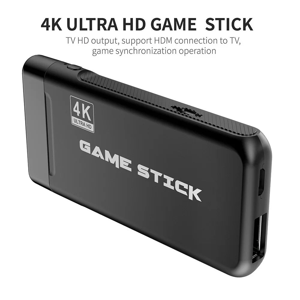 Consola de Videojuegos Retro M8 Pro con Game Stick 4K, 2 Controles Inalámbricos y Más de 20.000 Juegos