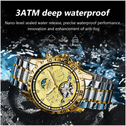 Reloj Automático Mecánico para Hombre Visualización Completa