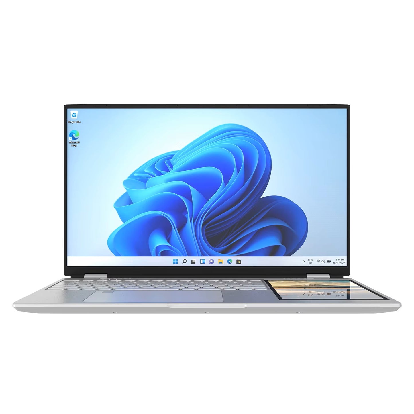 Notebook Dual Screen 15.6” Full HD + Pantalla Secundaria 7” | 16GB RAM DDR5 | 512GB SSD | Intel Quad-Core hasta 3.4GHz | Windows 11 Pro | Webcam Magnética