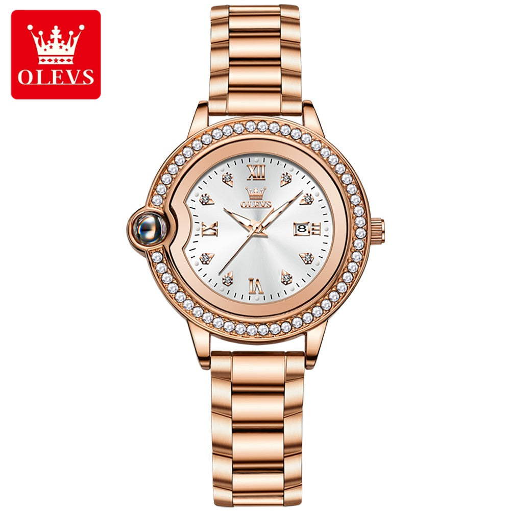Reloj de Pulsera de Lujo para Mujer con Diamantes Resistencia al agua
