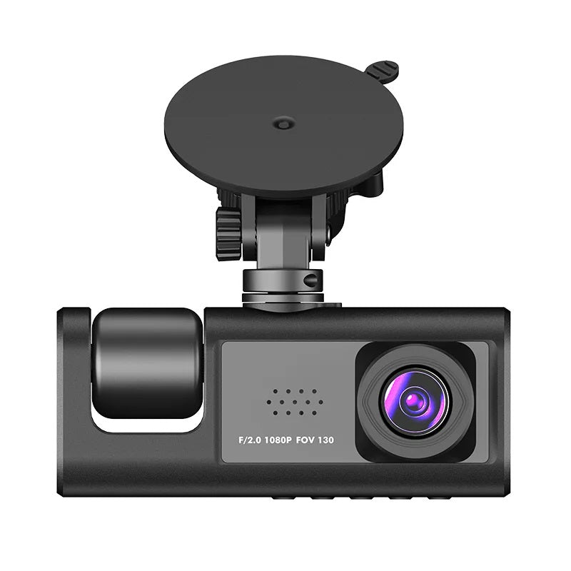 Cámara DVR para Auto Full HD 1080P 3 Canales Visión Nocturna WiFi Detección de Movimiento