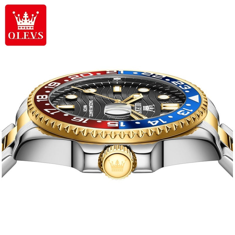 Reloj de Pulsera Hombre Deportivo y de Lujo Correa de Acero Inoxidable