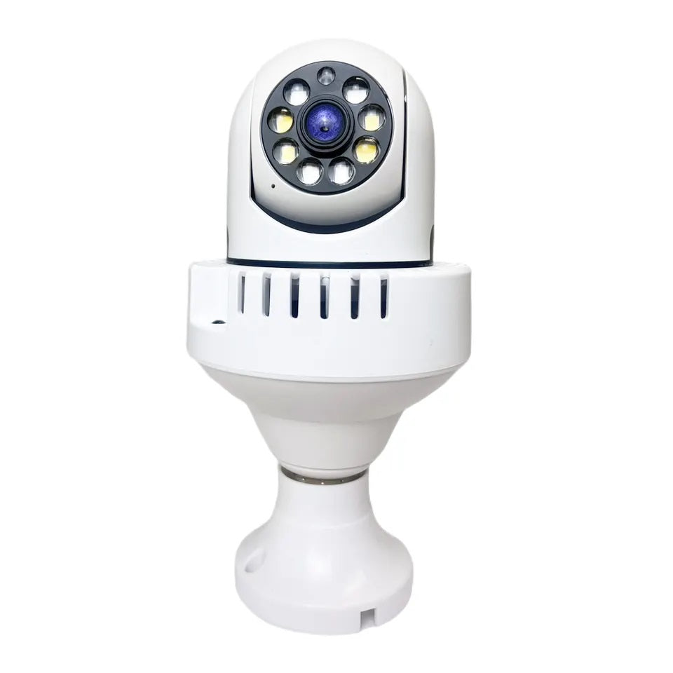Cámara IP 360° Ampolleta motorizada Full HD Detector de Humo Alarma
