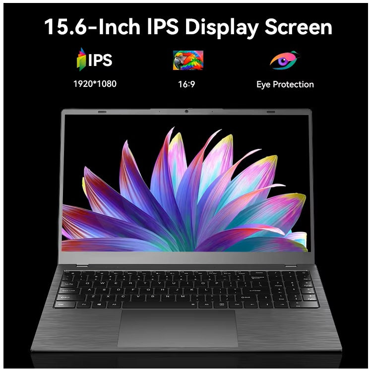 Notebook Portátil 15.6” FHD IPS Intel N95 12GB RAM 512GB SSD WiFi 5 Windows 11 Pro – Ideal para Oficina, Estudio y Multitarea