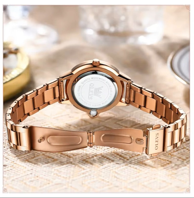 Reloj de Pulsera de Lujo para Mujer con Diamantes Resistencia al agua